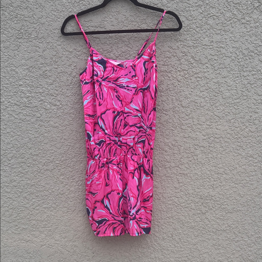 Lilly Pulitzer Pink and Purple Floral jumpsuit